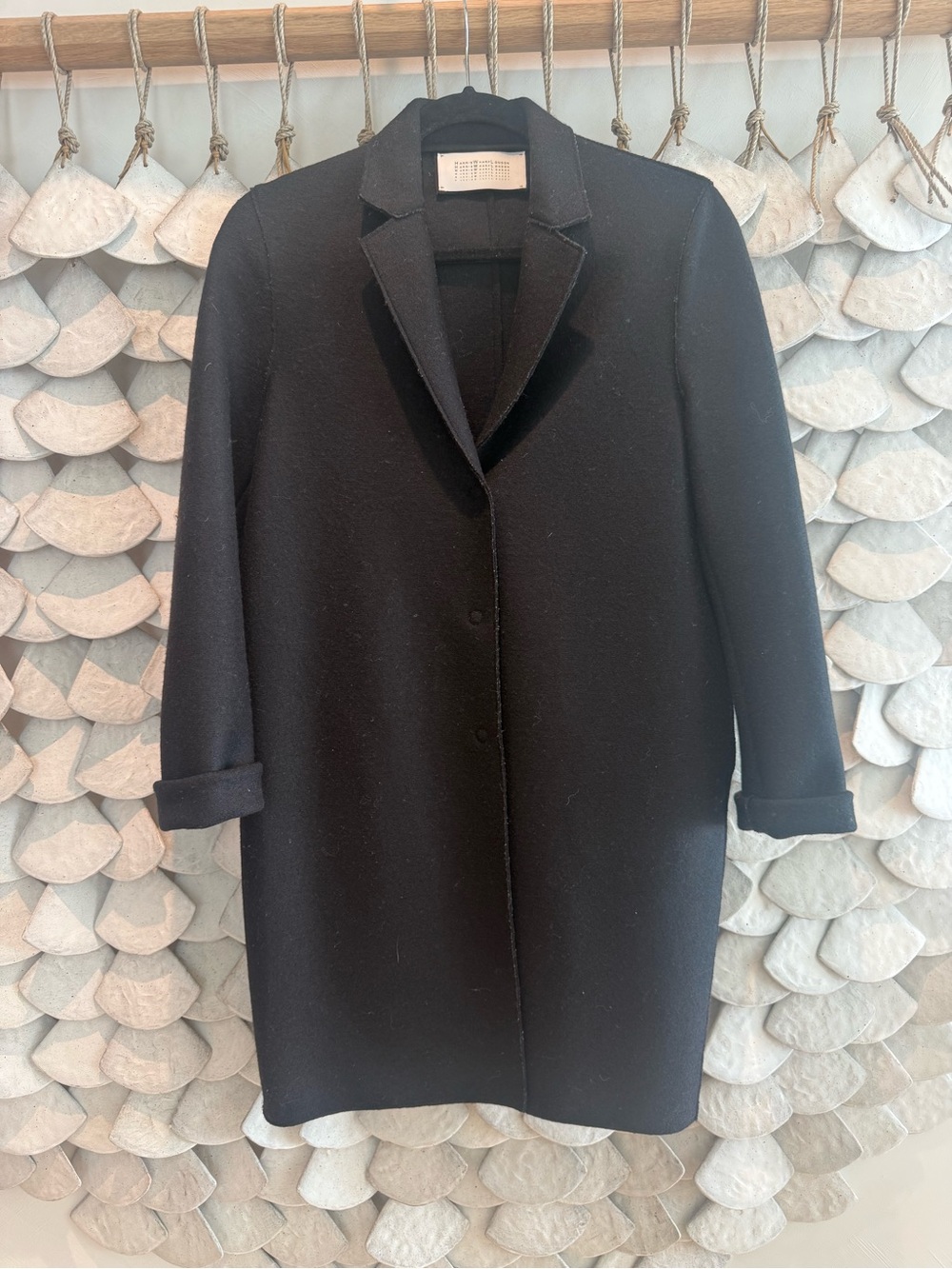 Harris Wharf London cocoon coat